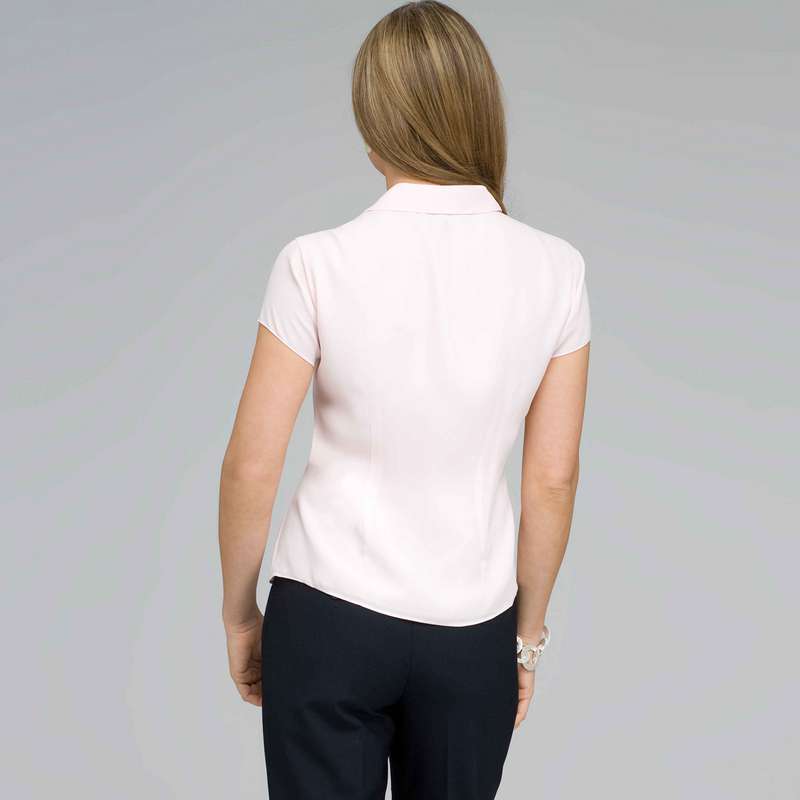 Must Have Washable No-Iron Georgette Blouse, Crystal Pink, large image number 1
